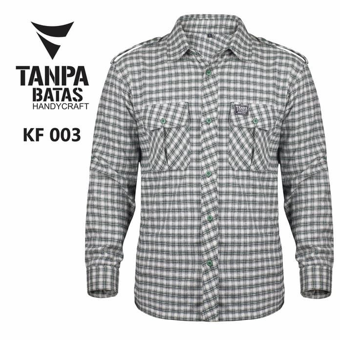 Baju Flanel Kemeja Flanel Pria Laki Laki Flanel Kotak Kotak Keren KF003