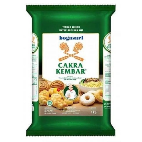 

Tepung Terigu Cakra Kembar Premium 1 kg