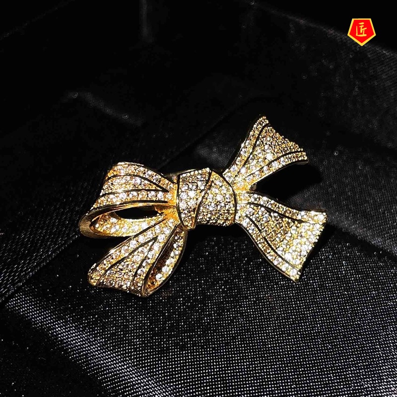 [Ready Stock]Fashion Personality Bow Ring Female Temperament