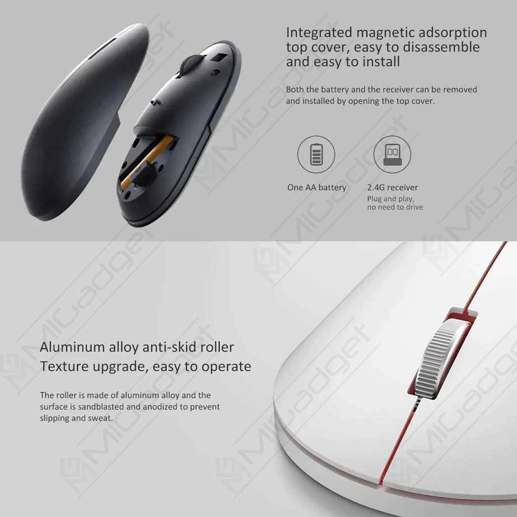 Wireless Mouse 2 1000DPI 2.4GHz XMWS002TM