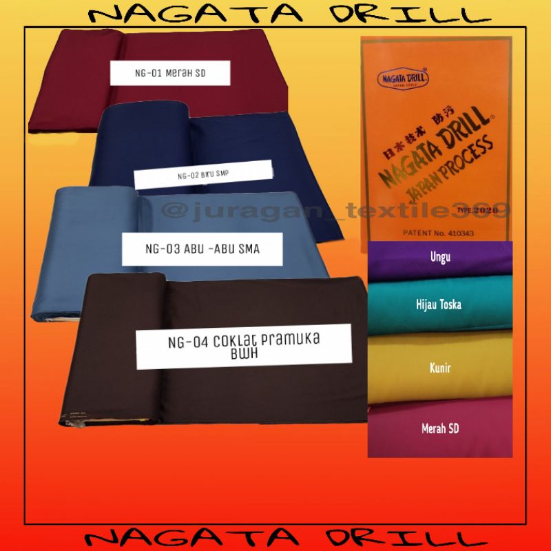 KAIN NAGATA DRILL /KAIN SERAGAM /KAIN MASKER /GRADE A