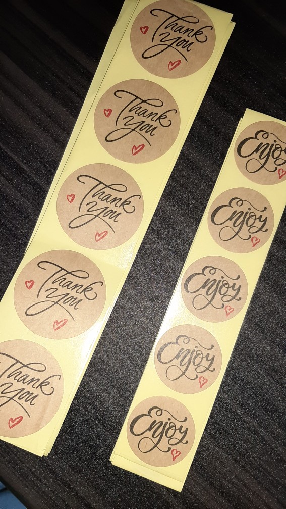 Stiker/sticker Kraft Enjoy (stk-enjoy) - 50 Pcs
