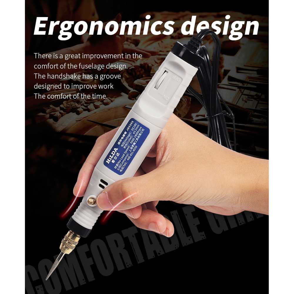 Hilda Bor Listrik Tangan Genggam ukuran Kecil Mini Rotary Drill Tool 18V 18000rpm