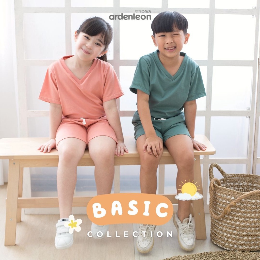 Baju Kaos Bayi Atasan Anak Laki Laki Perempuan Ardenleon 6 Bulan – 4 Tahun Unisex V-Neck Shirt