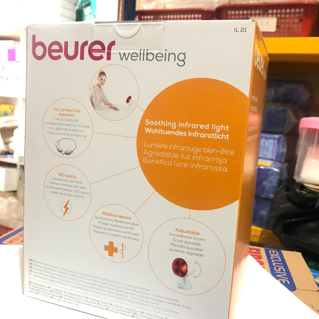 LAMPU INFRARED BEURER WELLBEING IL 21150 Watt + DUDUKAN