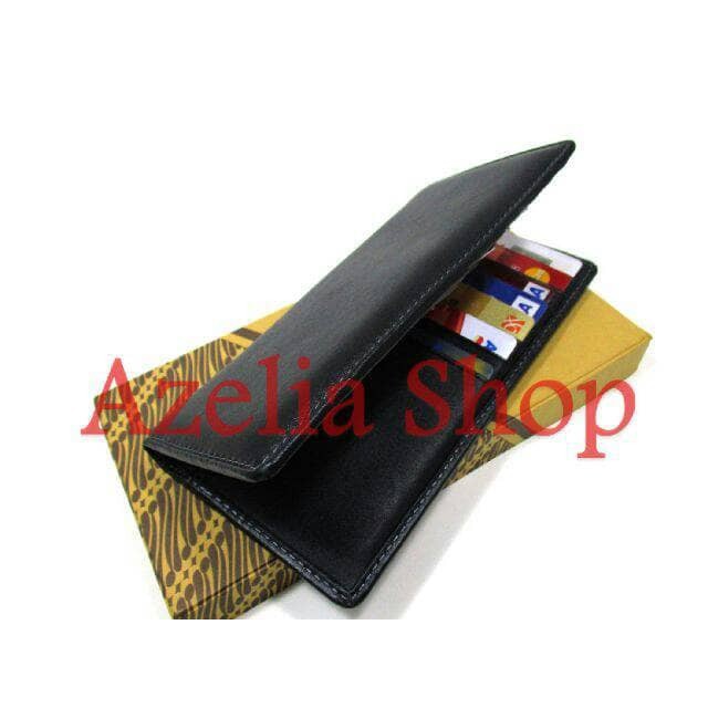 BEST SELLER dompet kulit panjang pria wanita hitam polos asli garut