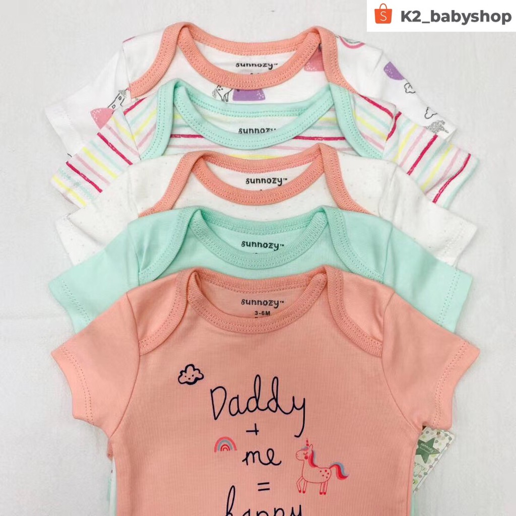 BABY K2 - BABY BODYSUIT ISI 5 PCS MOTIF B KODE 00033