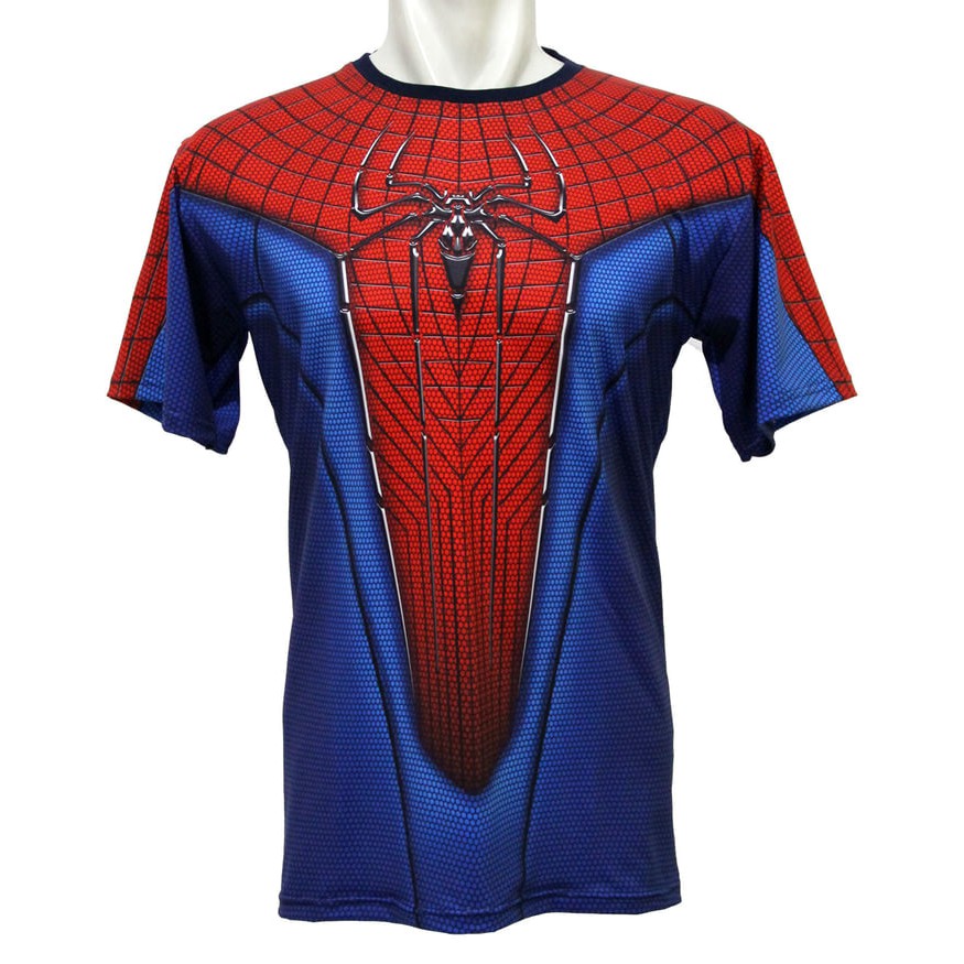KAOS BAJU PRIA SPIDERMAN SUPERHERO GYM FITNESS FITNES COMPRESSION 3D
