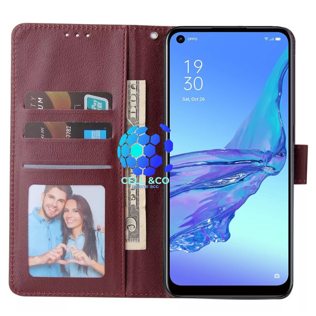 Flip cover NEW OPPO RENO 8Z 5G 2022 TERBARU Flip case buka tutup kesing hp casing hp flip case leather wallet