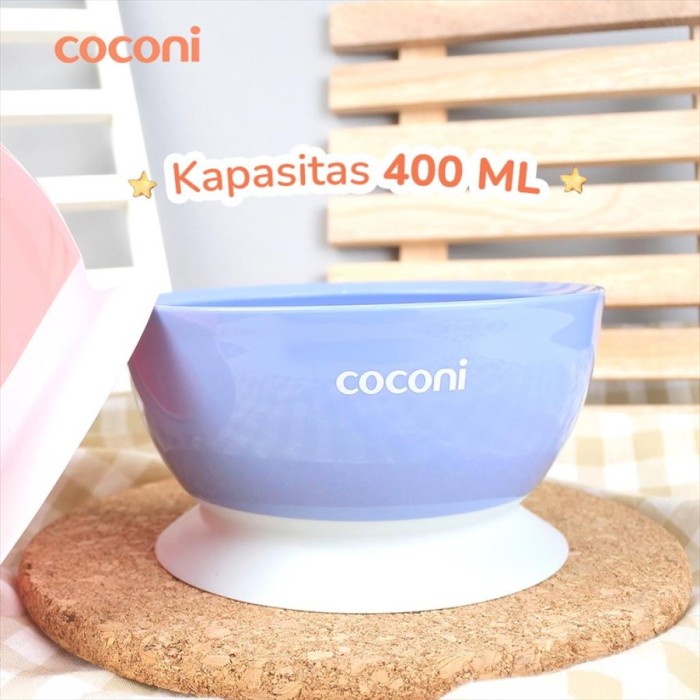 Coconi Suction Bowl | Mangkok Makan Bayi Anak Anti Tumpah 400ml MPASI