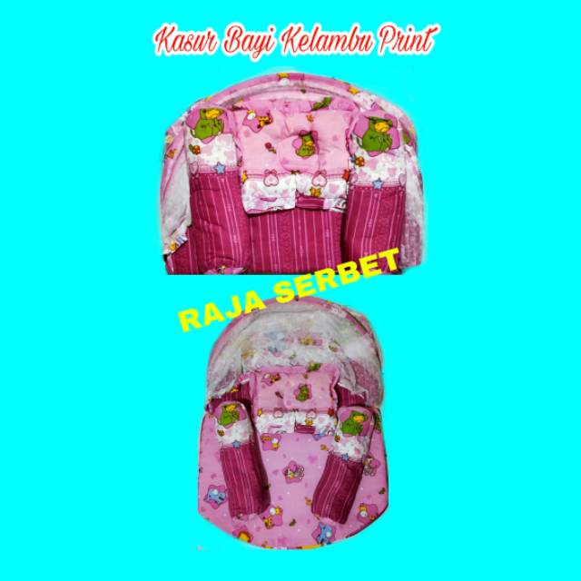 Kasur bayi kelambu Full set motif (BONUS WASLAP JARI )