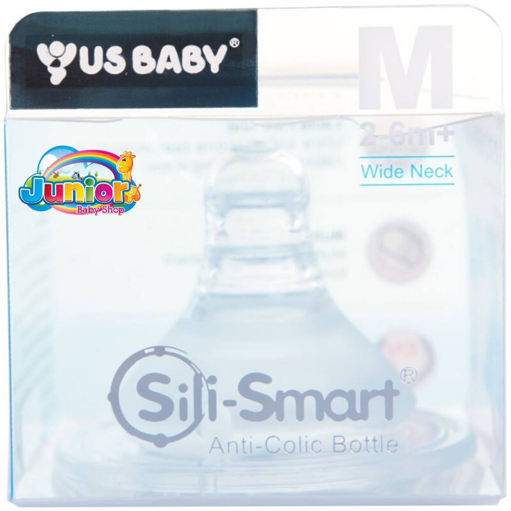 Us Baby Silismart Wide Lactaflex Teat S, M, L