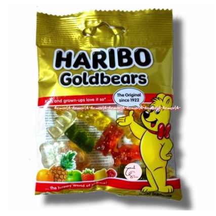 Haribo Goldbears Permen Jelly 160gr Dengan Berbagai Rasa Gummy Haribo Gold Bear Candy Jeli Panda