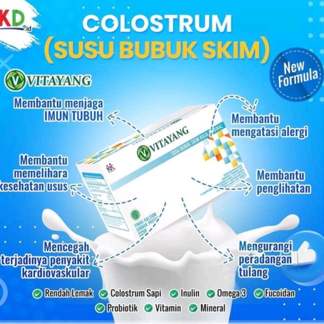 

Susu Skim Bubuk | Susu Sapi Low Fat | Susu Inulin Probiotik kolostrum