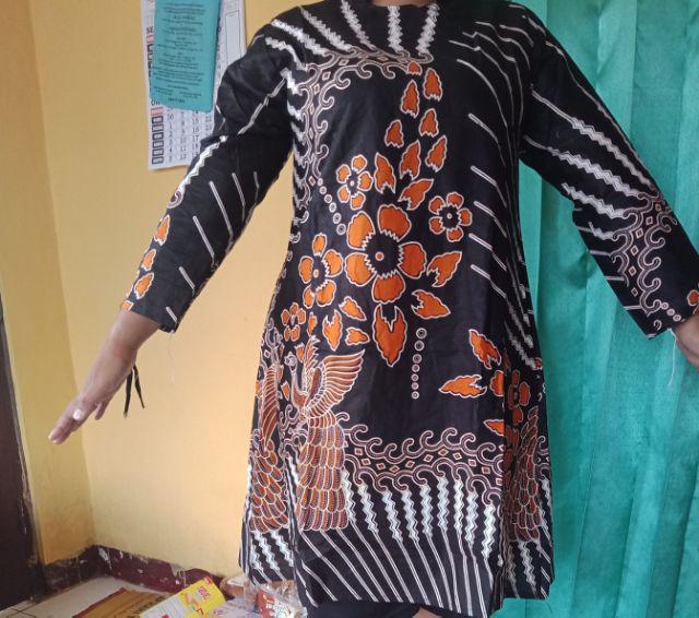 Terlaris Serut Genes Jelita Tunik Navbor Yelbor Whitebor Creambor Tunik Batik Modern