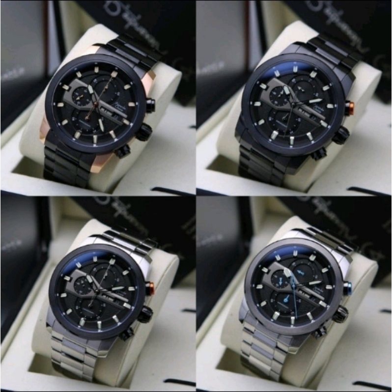 Alexander Christie 6559/Stainless Steel Jam Tangan Pria Original
