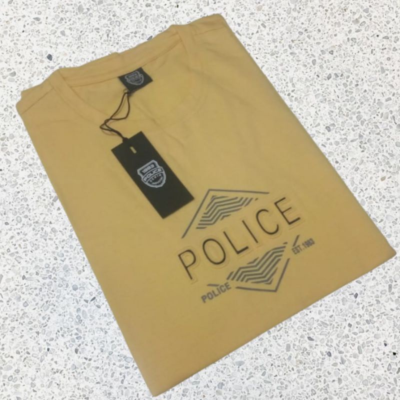 kaos oblong police denim