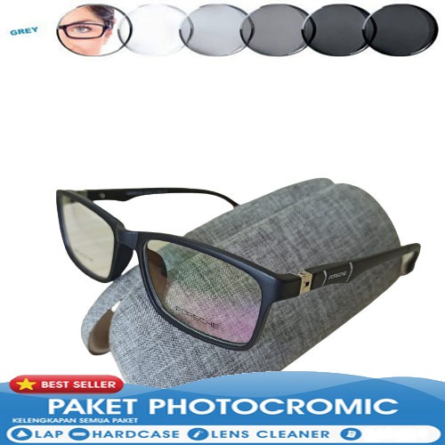 Kacamata Bonus lensa Photocromic Minus 6-10  kacamata Anti Radiasi/ Fashion Wanita & Pria Sporty