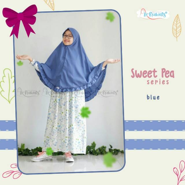 Gamis remaja arruwais katun jepang ori sweet pea series