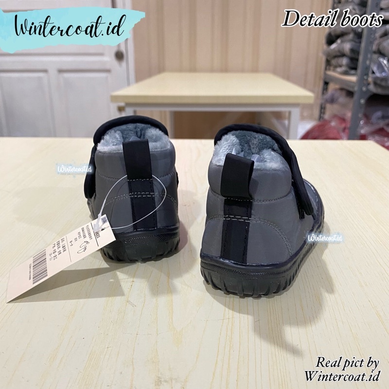 Baby winter boots sepatu bayi musim dingin import hangat water resistant inner fleece bulu anti slip snow shoes anak kecil boot