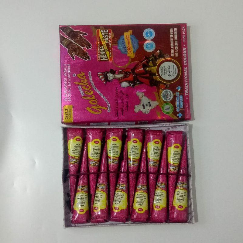 HENNA GOLECHA ASLI BPOM (ECER)-PINK
