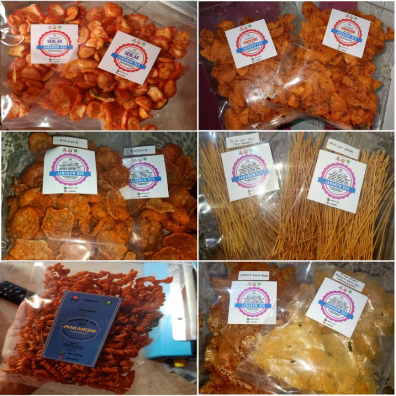 

Aneka keripik kemasan jumbo