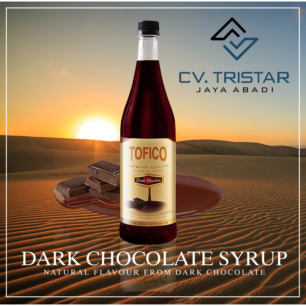 

SERBA GUNA - Sirup Premium Rasa Cokelat / Coklat Hitam / Dark Chocolate - Tofico Syrup 1 Liter