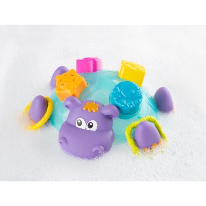 Playgro Float Along Hippo Shape Sorter - Mainan Mandi Anak