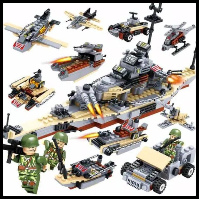 Mainan Anak Diy Building Block Militer 8 In 1 ~ Lego X-Force Military