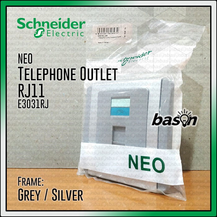 Schneider NEO RJ11 Telephone Socket Outlet - Colokan Telepon