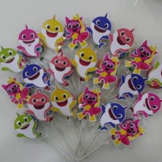 

Baby Shark Permen Lolipop Ultah isi 12pc Custom Lolipop