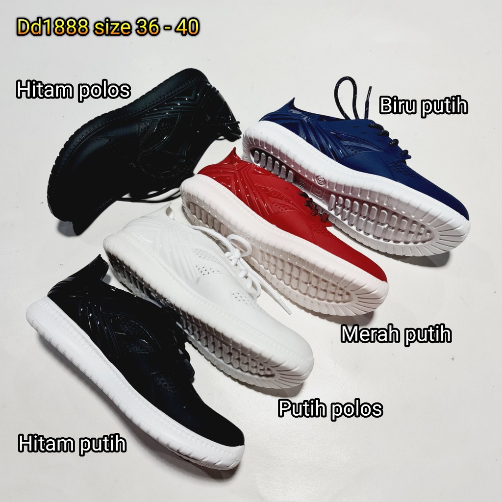 Jelly shoes bara bara sepatu wanita kets casual sneaker import barabara cewek dd1888