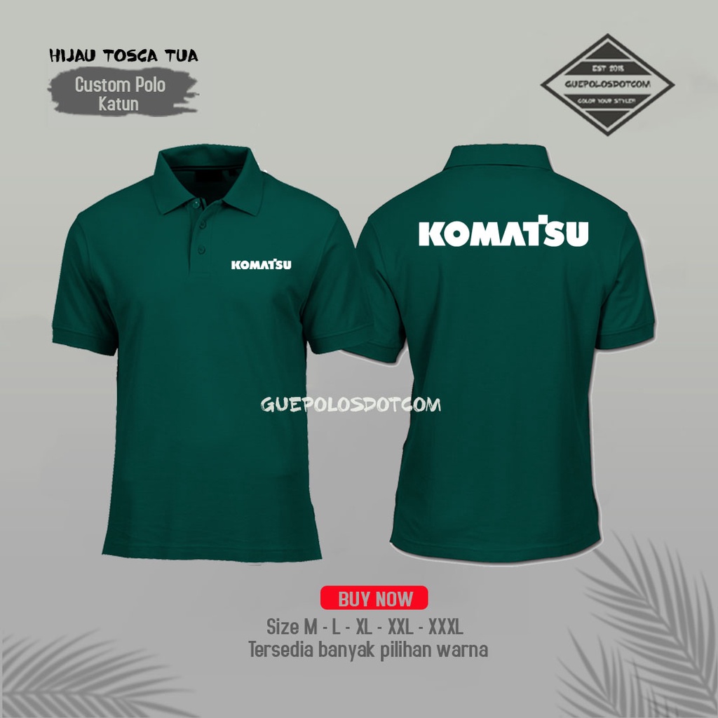 KAOS KERAH POLO KOMATSU BAJU PERUSAHAAN KOMATSU