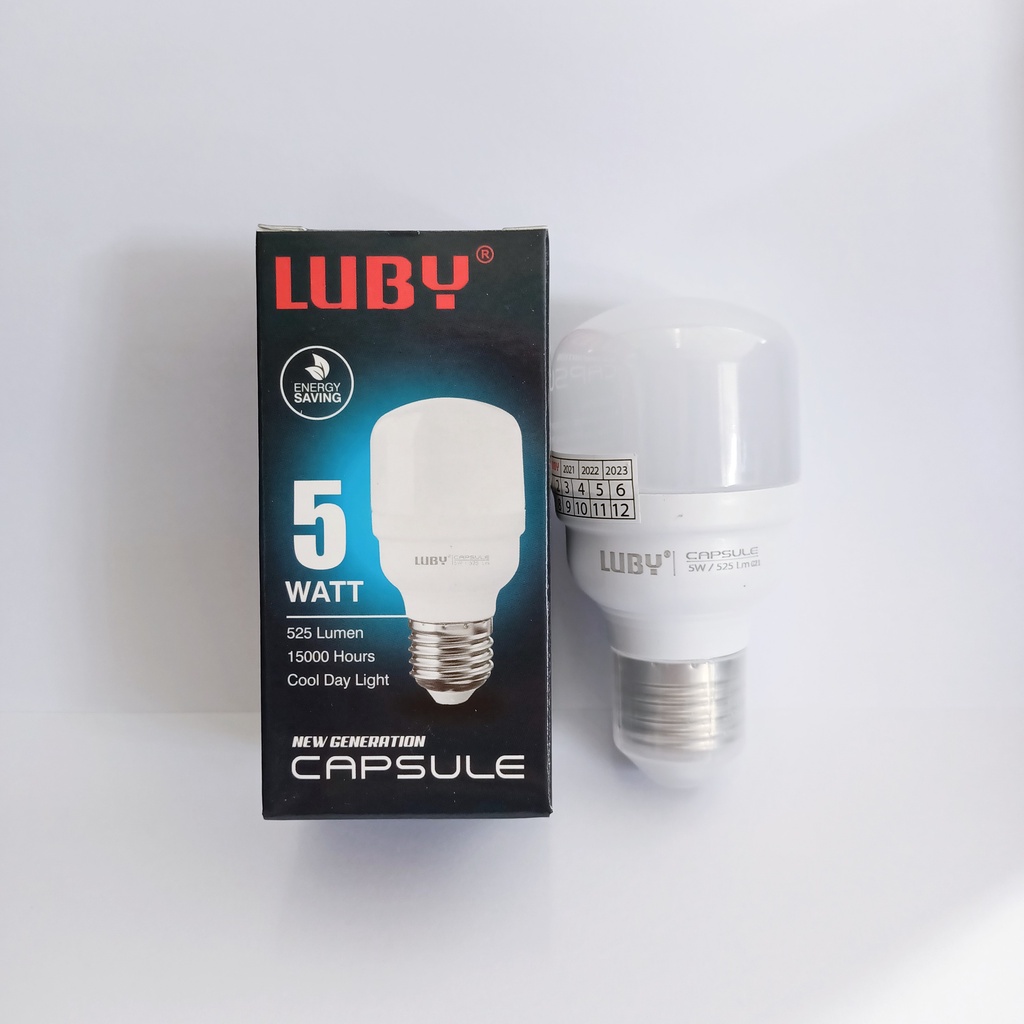 Lampu LED 5 Watt Putih Luby Capsule 5W Bohlam LED 5W