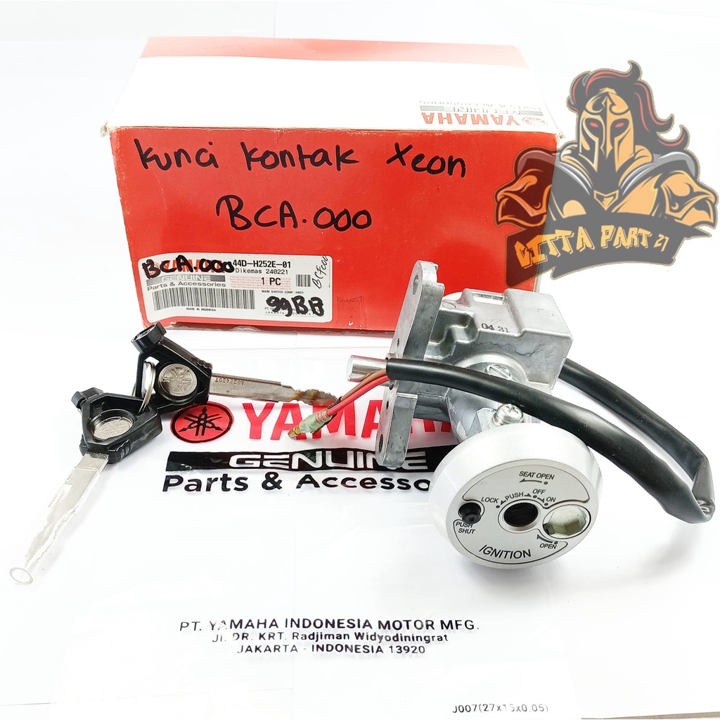 KUNCI KONTAK SET YAMAHA YGP 44D XEON KUALITAS ASLI ORIGINAL YAMAHA YGP PRESISI PAS TINGGAL PASANG AWET DAN DIJAMIN MANTAP / KUNCI XEON / KUNCI FINO FI / KUNCI X RIDE / KUNCI SOUL GT 125 / KUNCI JUPITER Z NEW / KUNCI JUPITER Z1 / KONTAK XEON / KONTAK FINO