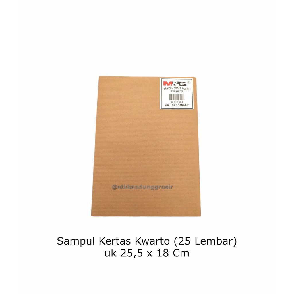 

SAMPUL KRAFT QWARTO M&G untuk Buku Kecil - Per Pak (25 Lembar) alat tulis sampul buku