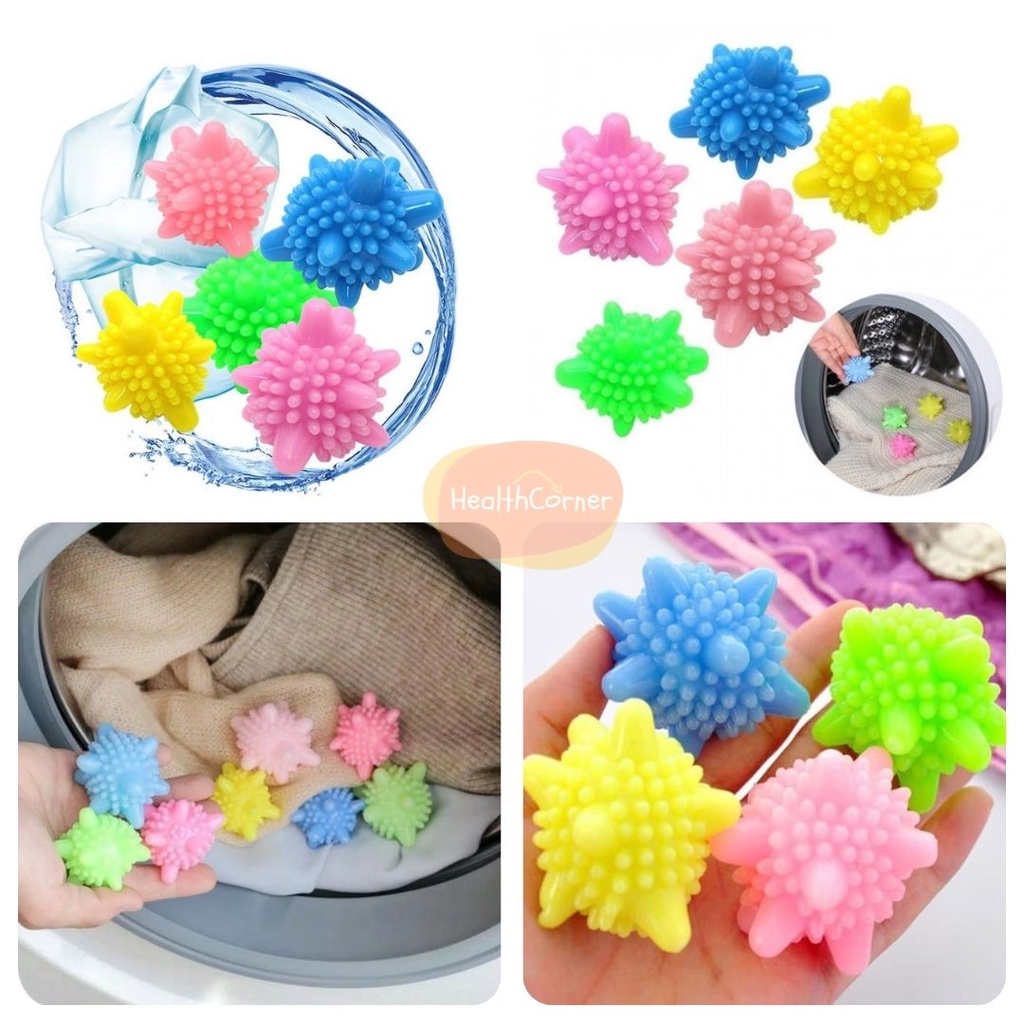 Magic Laundry Ball / Bola Karet Mesin Cuci / Alat Bantu Pembersih Baju Pakaian / Washing Laundry Ball RANDOM