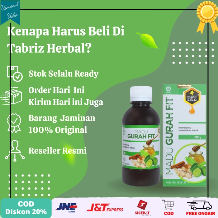 

◾COD◾ Madu Gurah Fit GurahFit Madu Herbal Obat Batuk, Radang Dan Pernafasan