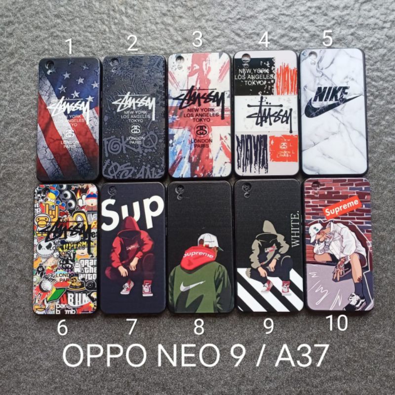 Case gambar Oppo A37 Neo 9 motif cowok ( 5 motif ) soft softcase softshell silikon cover casing kesing housing