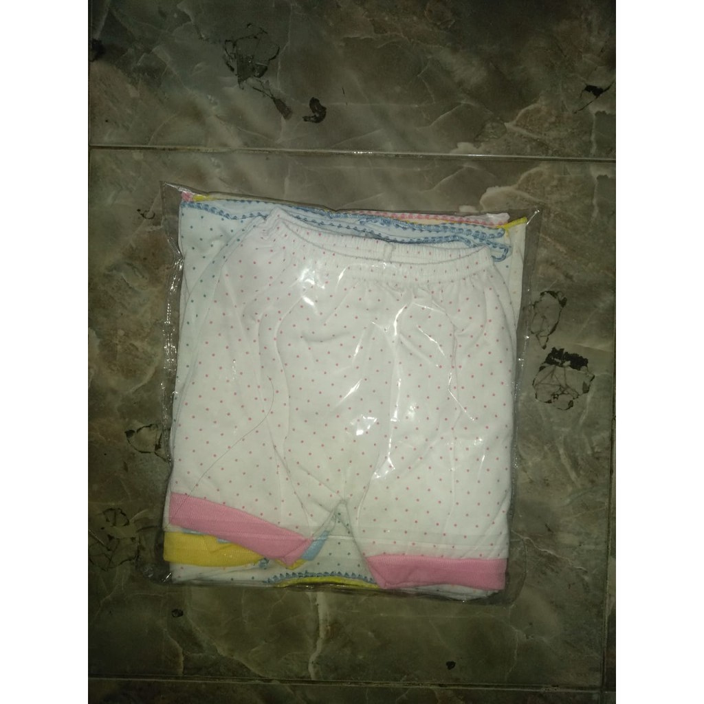 ½ LUSIN SETELAN PENDEK POLKADOT Bahan TC Motif Boneka Tempel Polkadot, 6 Pasang Baju Pendek + Celana Pendek