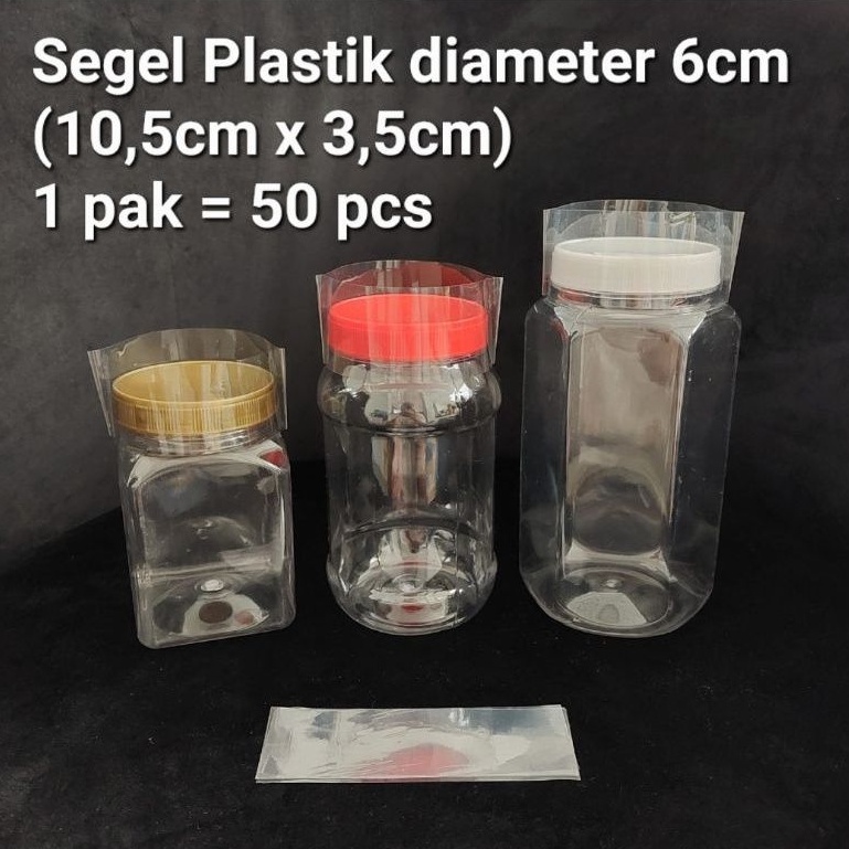 Segel Plastik Shrink Tutup Toples diameter 6cm (10,5cm x 3,5cm) Toples Prime Hexa Bawang Kotak 340ml