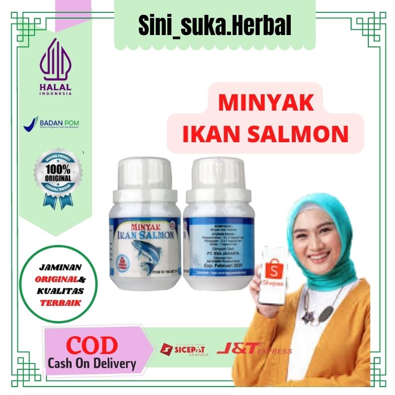 MINYAK IKAN SALMON ORIGINAL OMEGA 3 UNTUK ANAK DAN DEWASA
