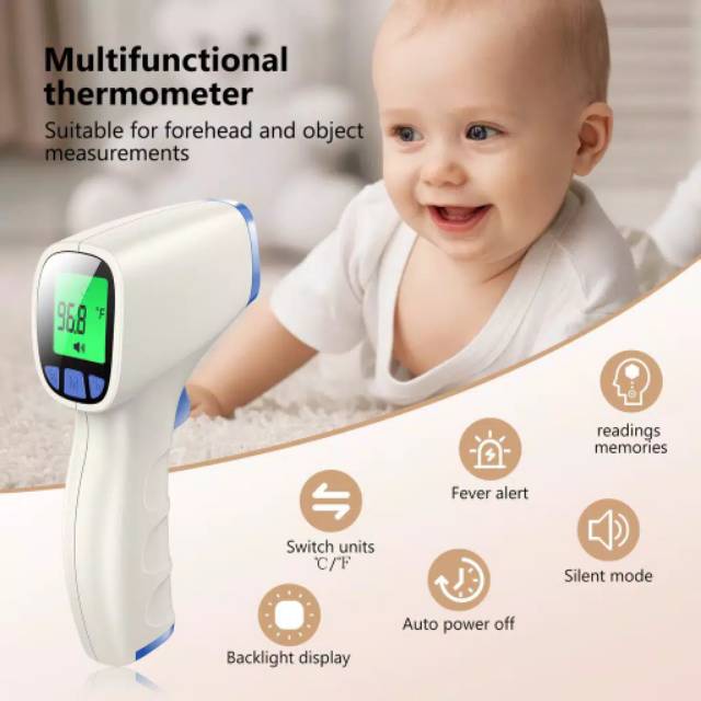 JUMPER THERMOMETER DIGITAL Alat Ukur Suhu Demam Panas Tubuh Termometer Badan Infra Red