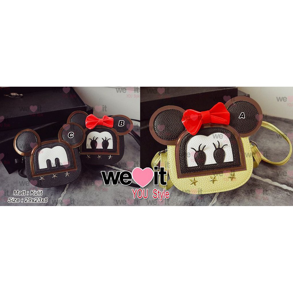 Tas Slempang Wanita Kekinian Model Mickey T92