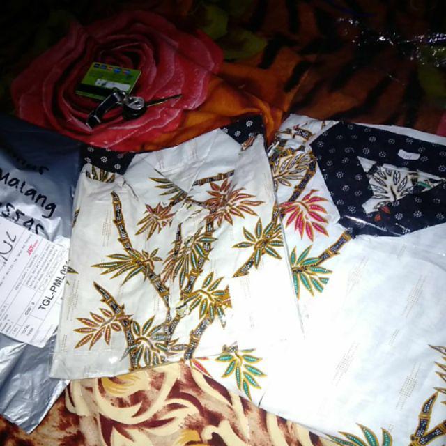 Baju Batik Couple Gamis Batik Keluarga Sogan Modern Bi3 Motif Bambu Terbaru