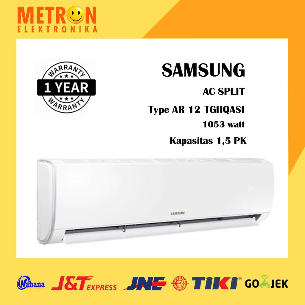 SAMSUNG AR 12TGHQASI AC SPLIT / AIR CONDITIONER 1,5 PK FREON R32 / AR12TGHQASIN / AR12TGHQASI