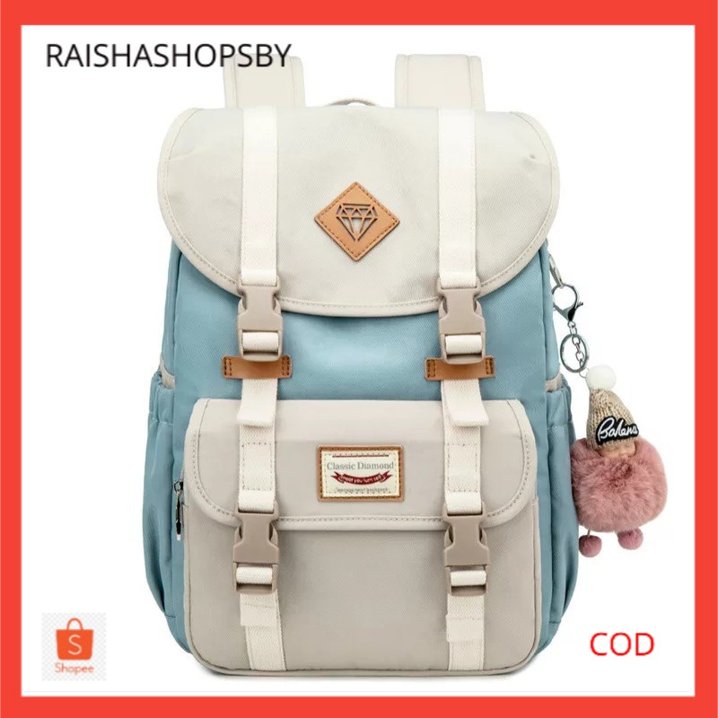[COD] Ransel Clasic Wanita Remaja Sekolah SMP & SMA / Tas Ransel Sekolah Murah / Tas Ransel Sekolah