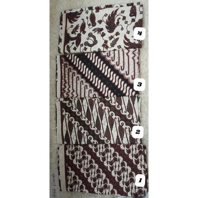 Kain Jarik  Putihan Bahan Primisima Cent kain Batu Batik Gemerlapan Hitam Putih Batik Modern Panjang Halus Tebal-1
