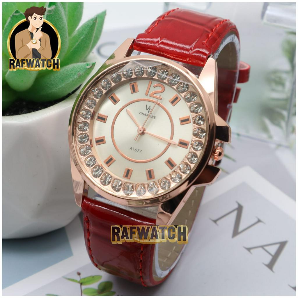 JAM TANGAN WANITA ELEGANT IMPORT STRAP KULIT PERMATA LAROCHE LR02