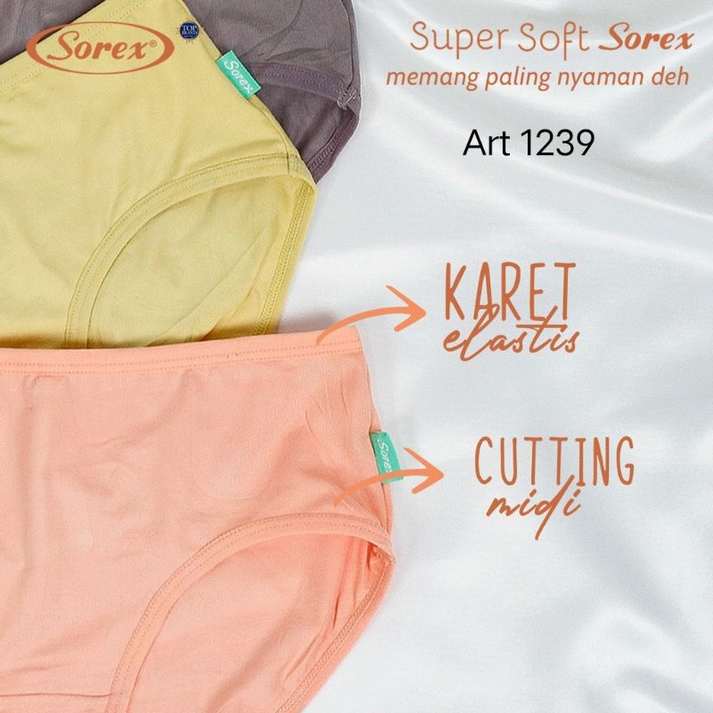 Celana Dalam (CD) Wanita Super Soft Merek Sorex 1239